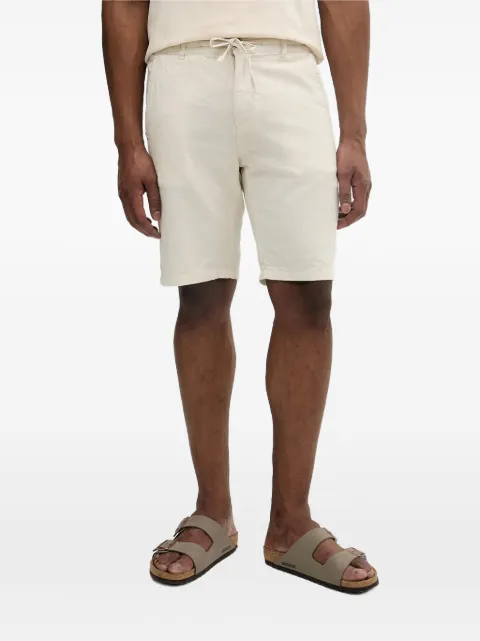 Lindbergh drawstring-waist logo-patch shorts