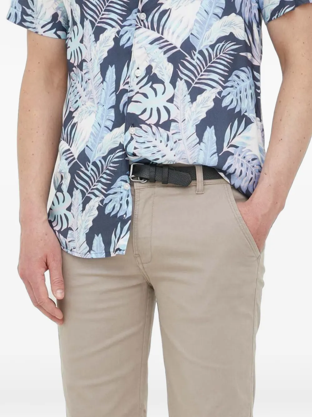 Lindbergh Shorts met logopatch Beige