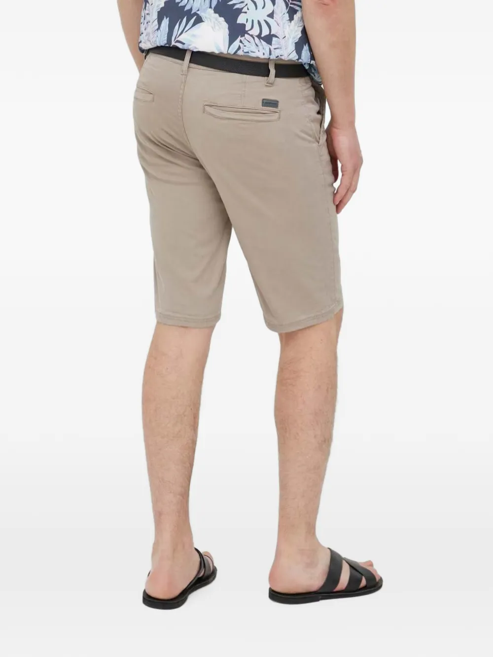 Lindbergh Shorts met logopatch Beige