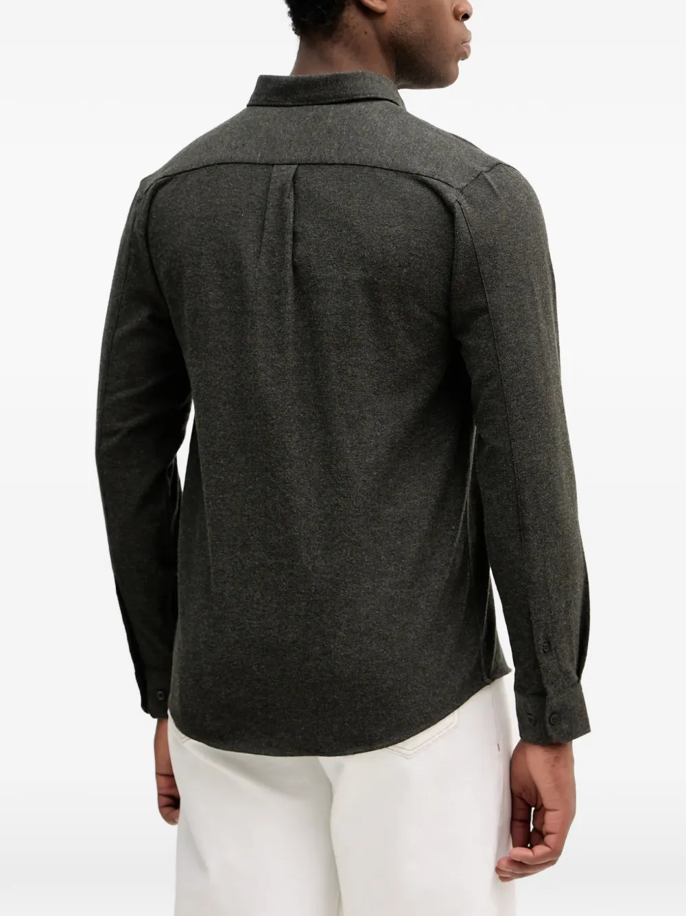 Lindbergh Button-down oervhemd met borstzak Groen