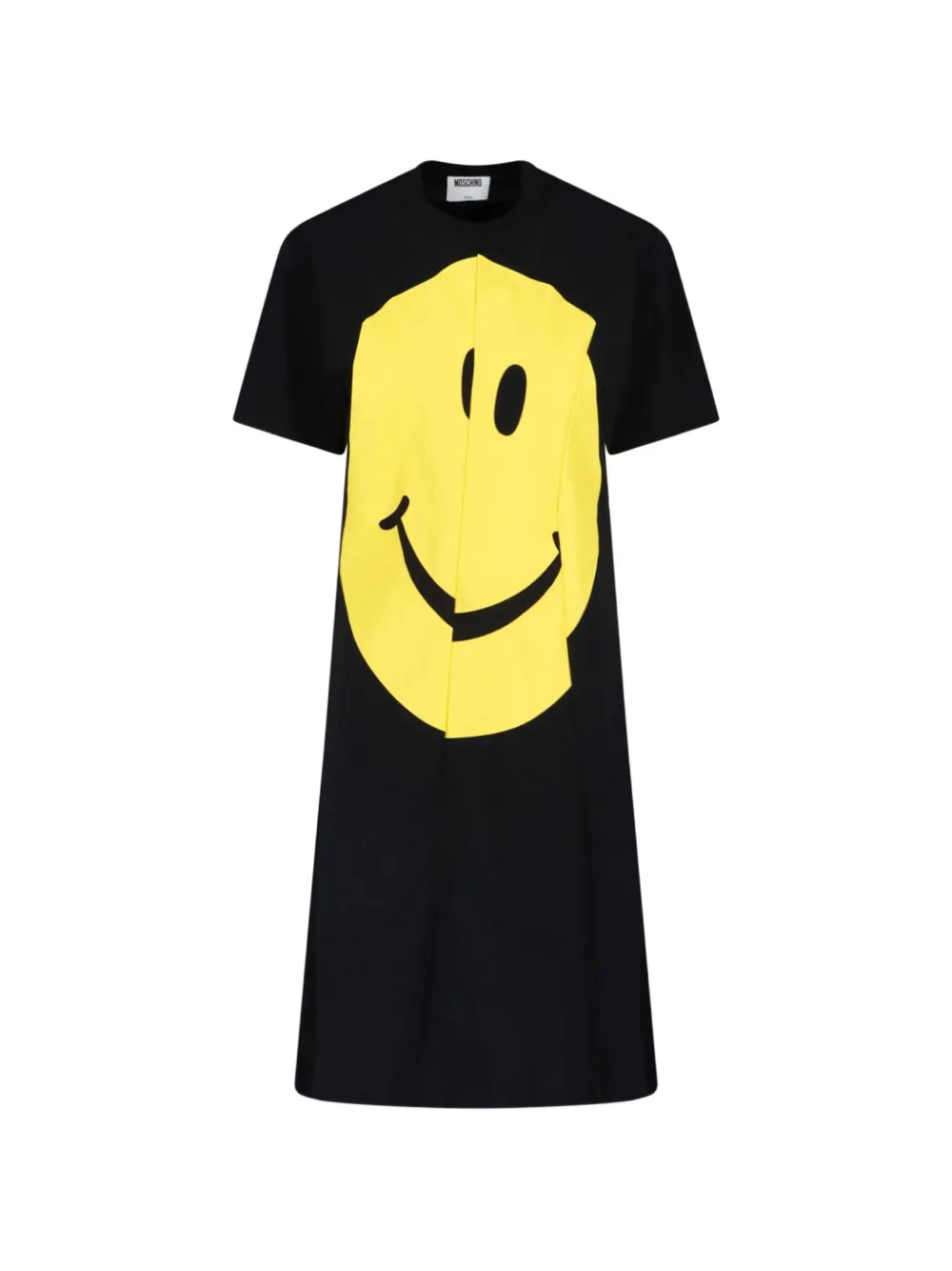 Moschino Smiley-patch T-shirt dress - Nero