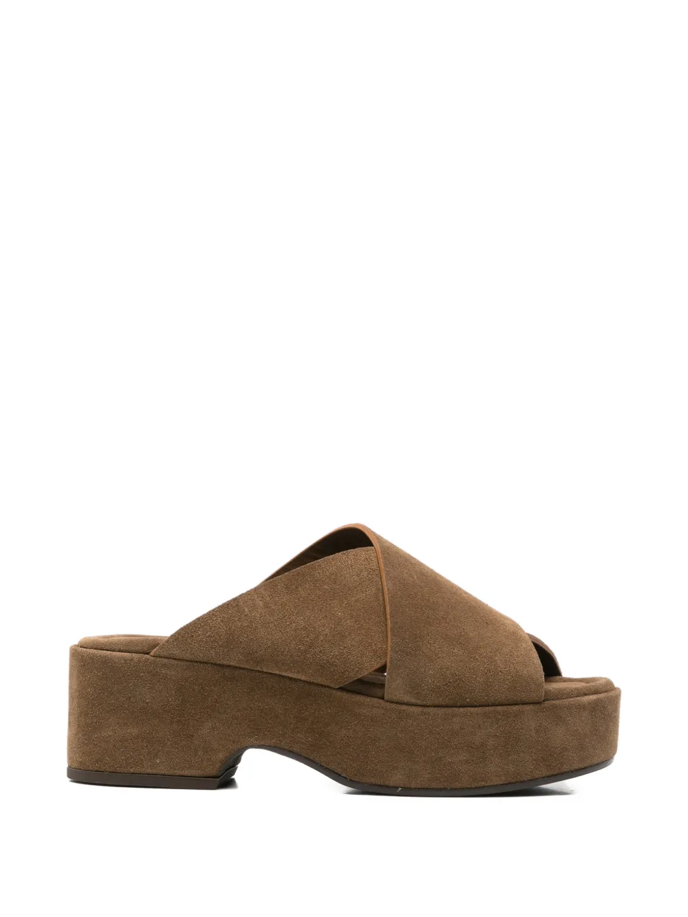Curiositè criss-cross platform sandals Bruin