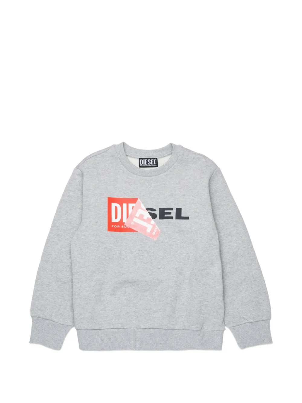 Diesel Kids logo-print sweater Grijs