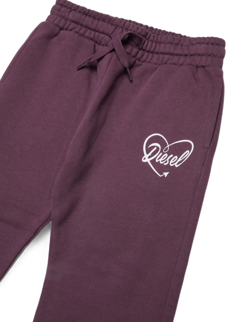 Diesel Kids Trainingsbroek met logoprint Paars