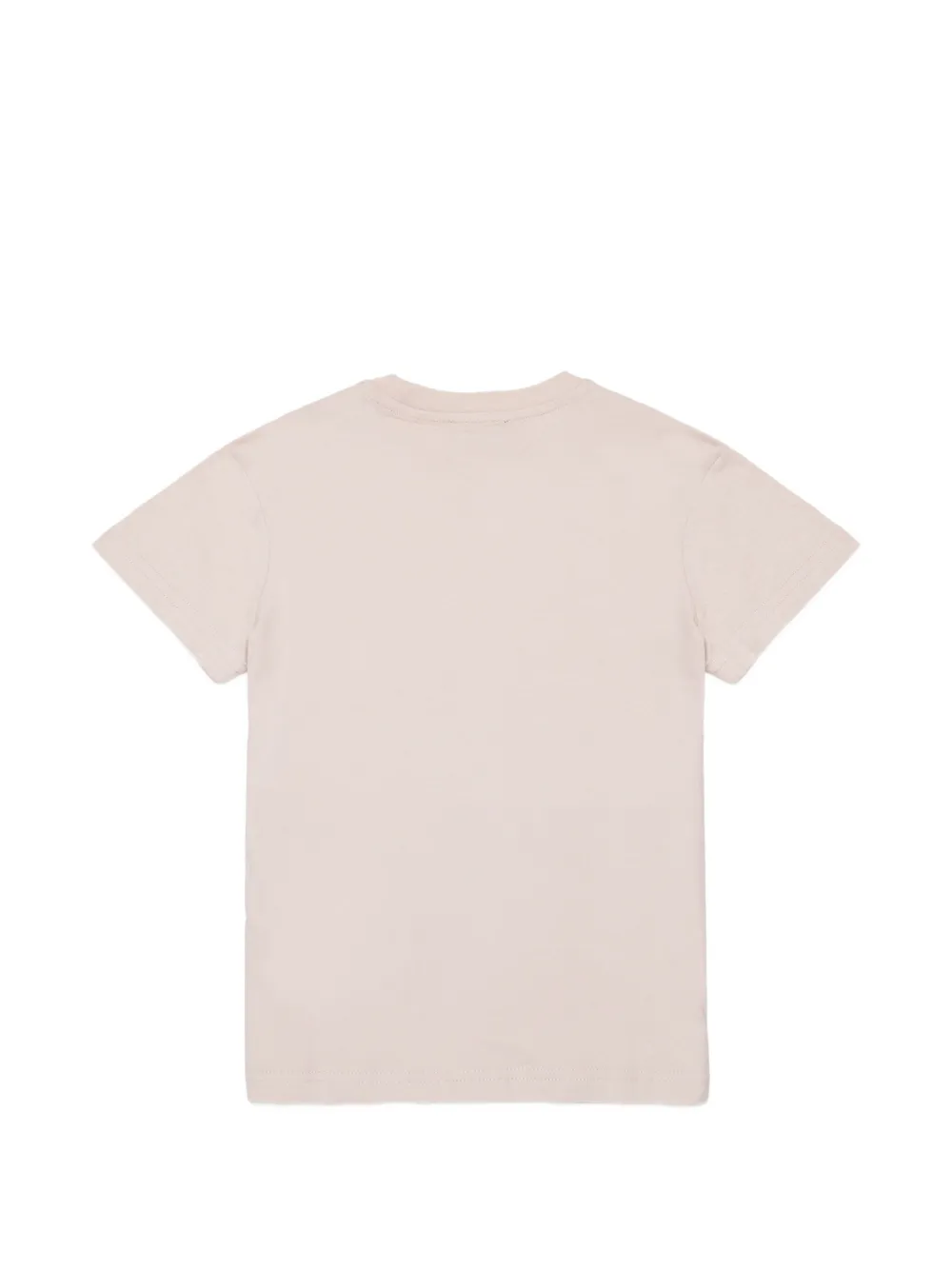 Diesel Kids Katoenen T-shirt met logoprint Roze