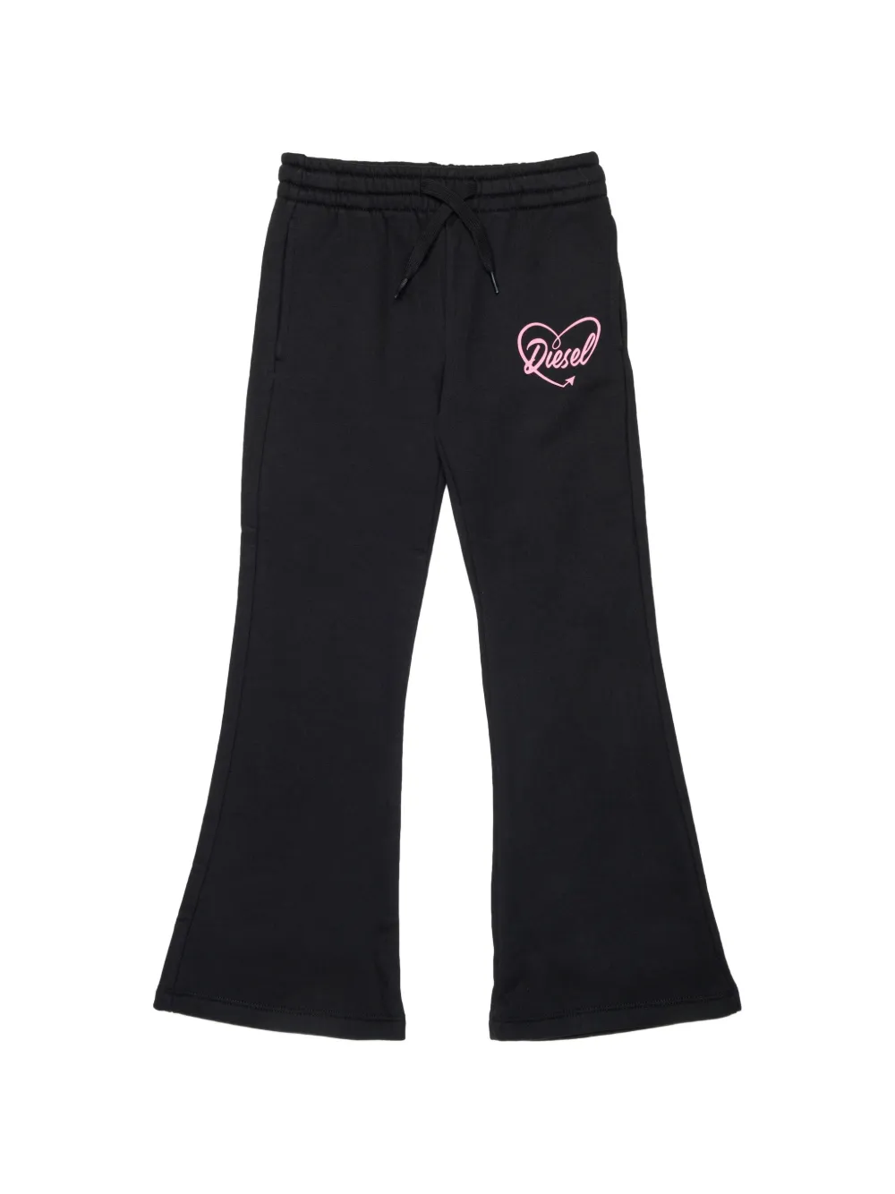 Diesel Kids Pantaloni sportivi con stampa - Nero