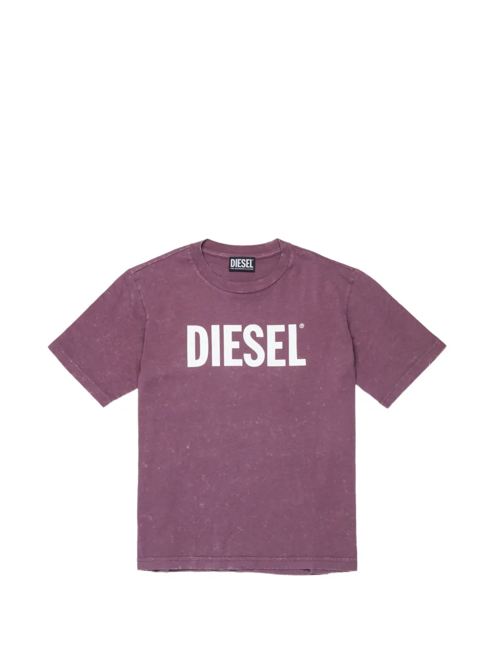 Diesel Kids logo-print cotton T-shirt - Viola