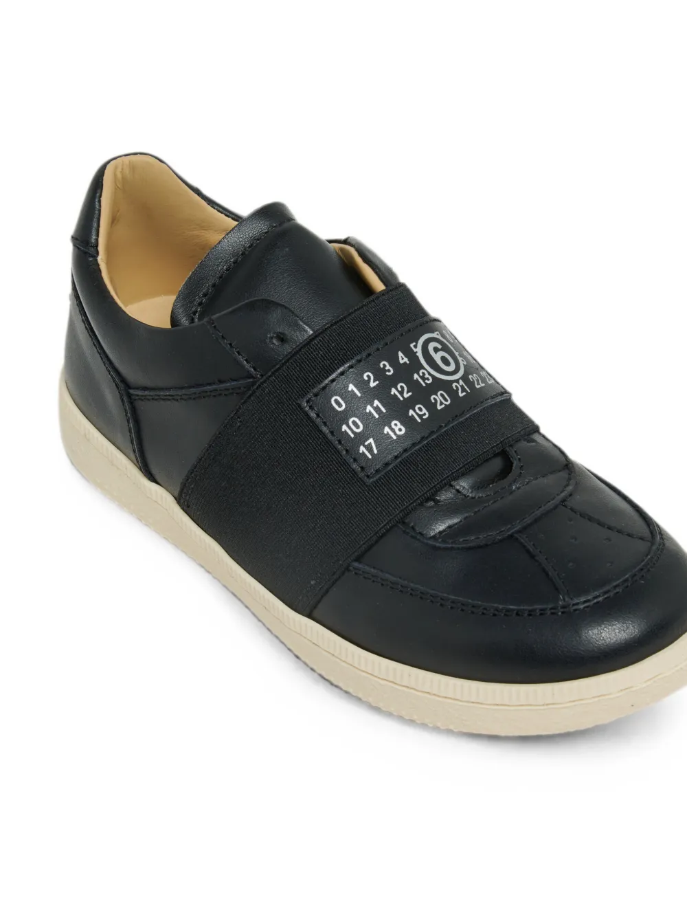 MM6 Maison Margiela Kids elasticated-strap sneakers Zwart