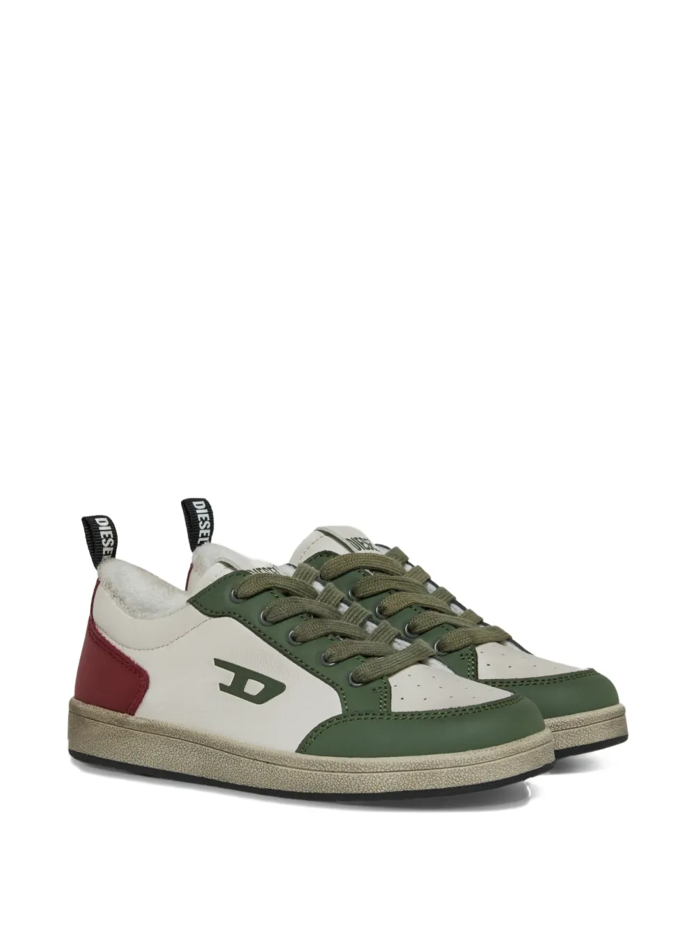 Diesel Kids S-Kirjy sneakers met logopatch Wit