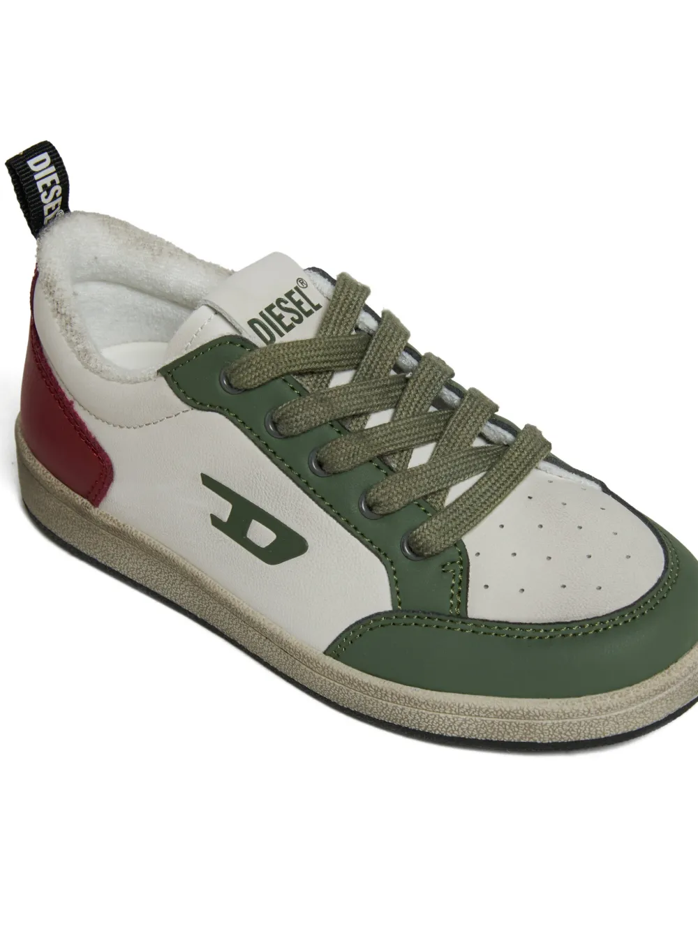 Diesel Kids S-Kirjy sneakers met logopatch Wit