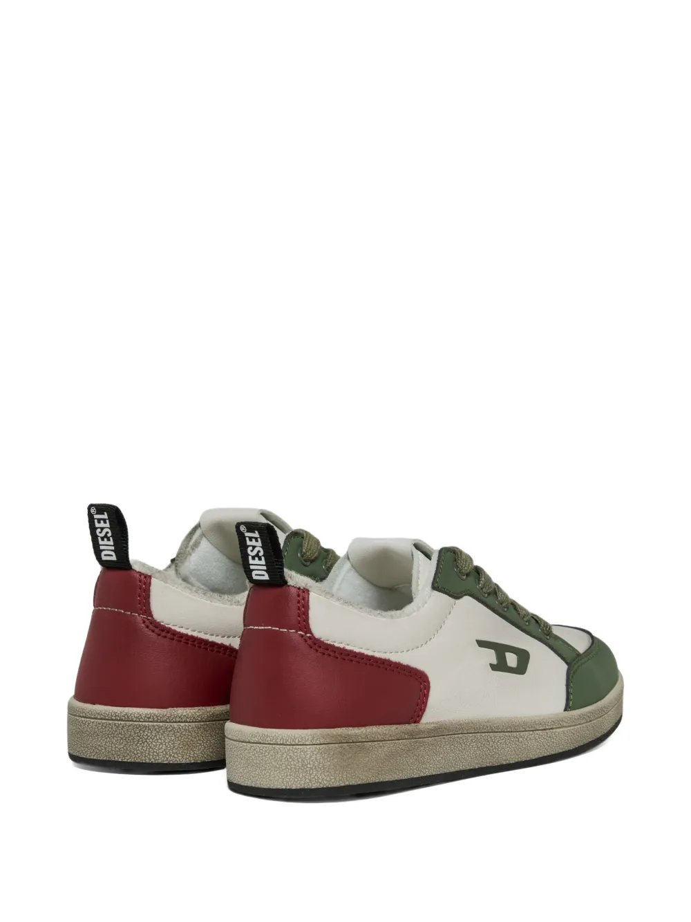 Diesel Kids S-Kirjy sneakers met logopatch Wit