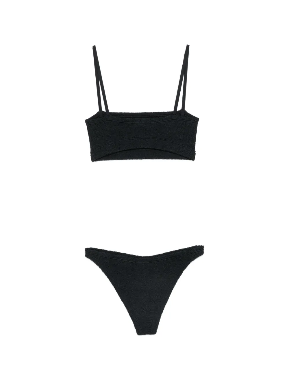 Hunza G Gekreukte bikini Zwart