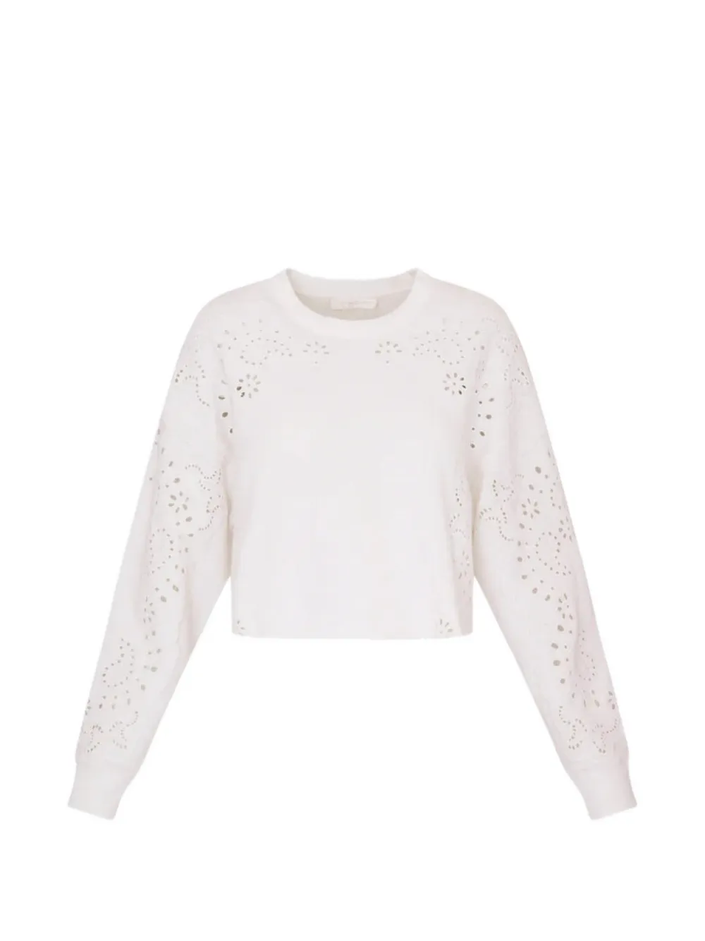 LoveShackFancy Lalo Bandana sweatshirt - Bianco