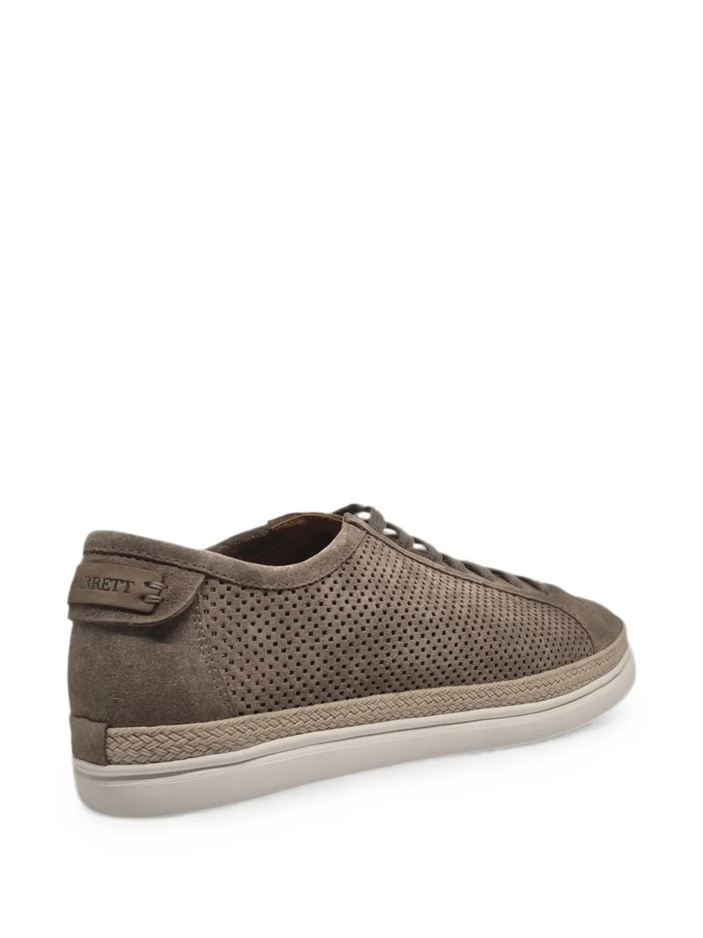 Barrett perforated braided-trim sneakers Bruin