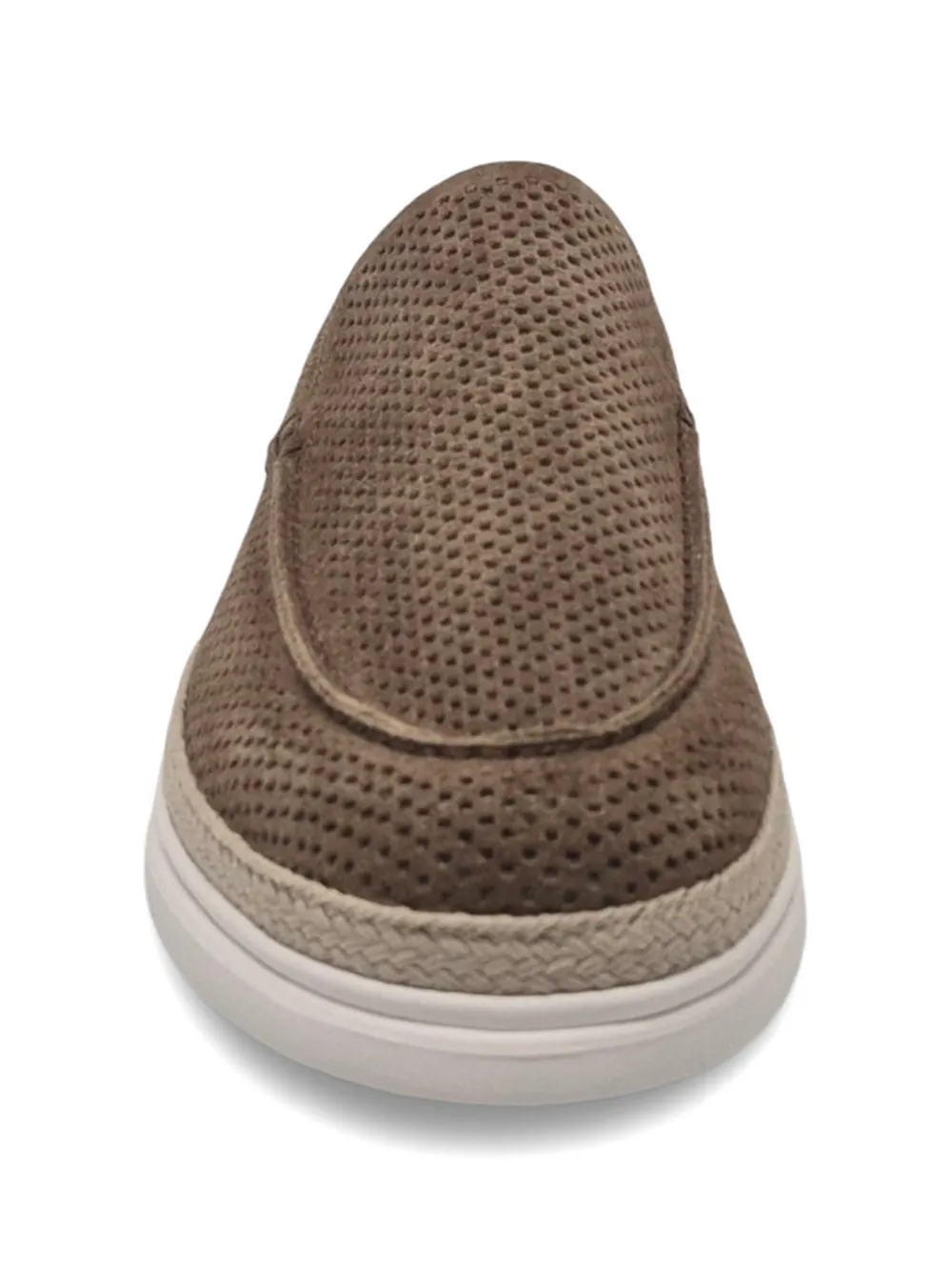 Barrett perforated-suede loafers Bruin