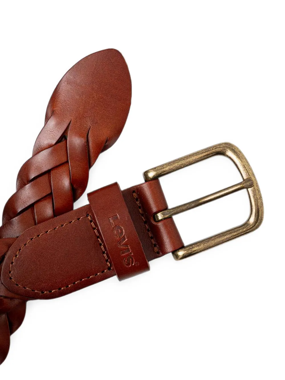 Levi's braided leather belt Bruin