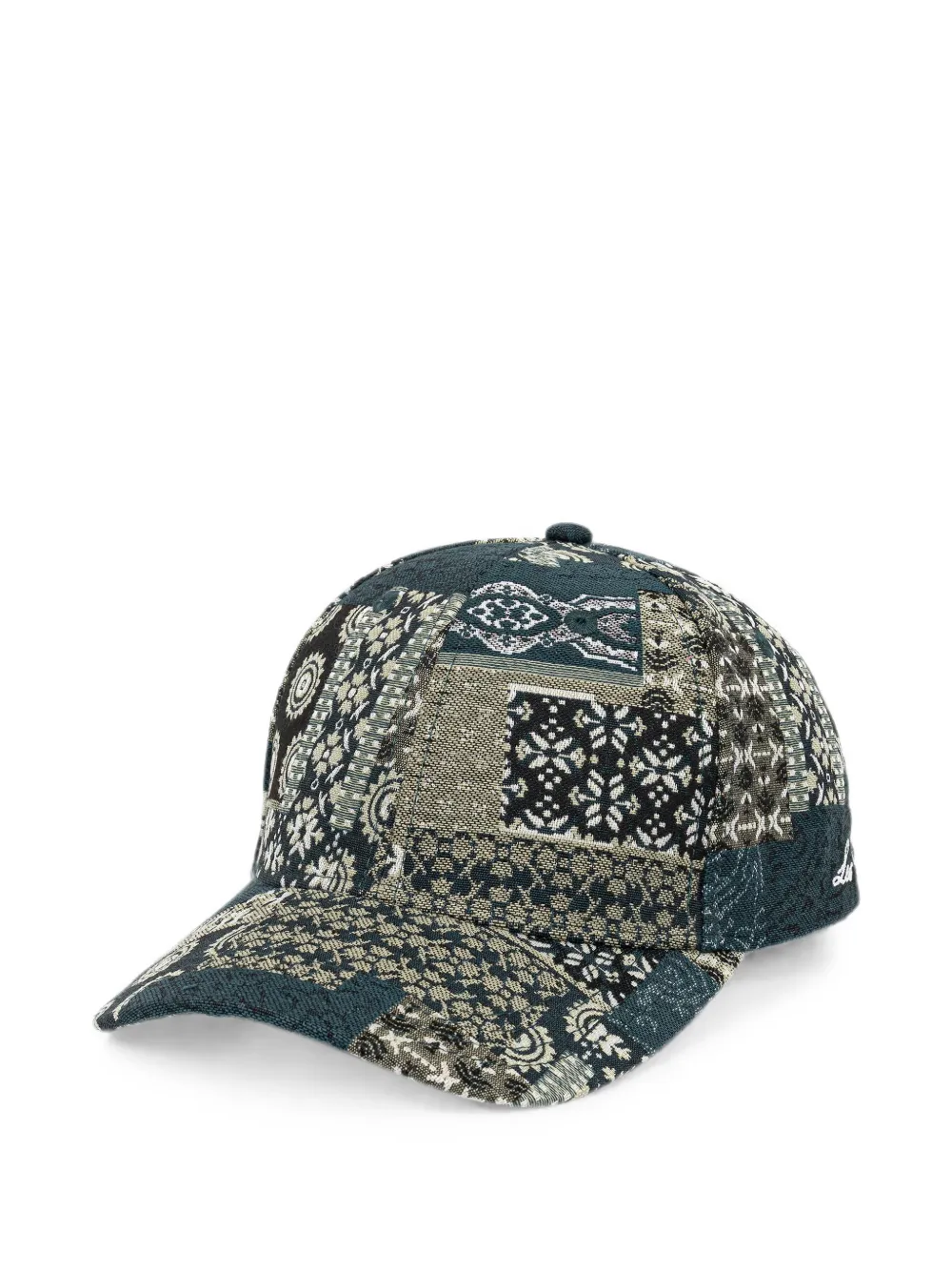 Les Deux jacquard baseball cap - Verde