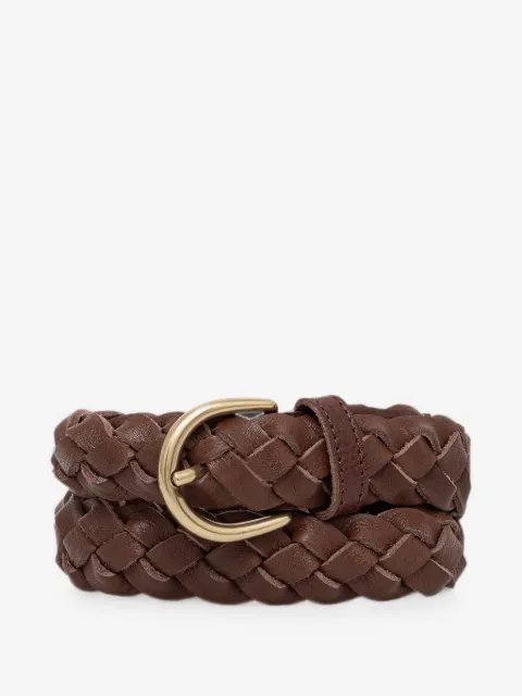 Les Deux braided leather belt