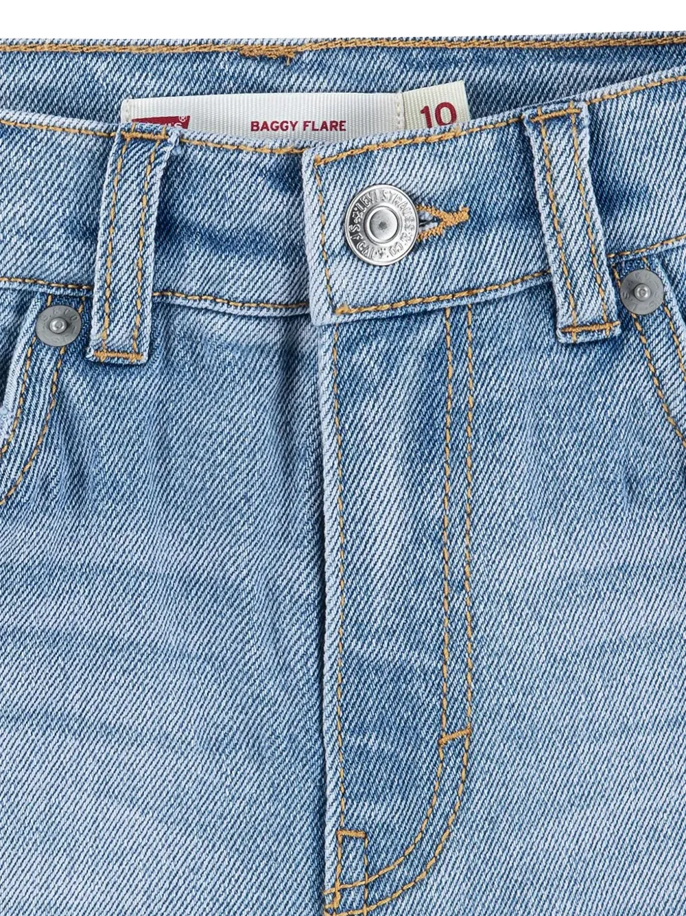 Levi's Kids Baggy Flare distressed jeans Blauw