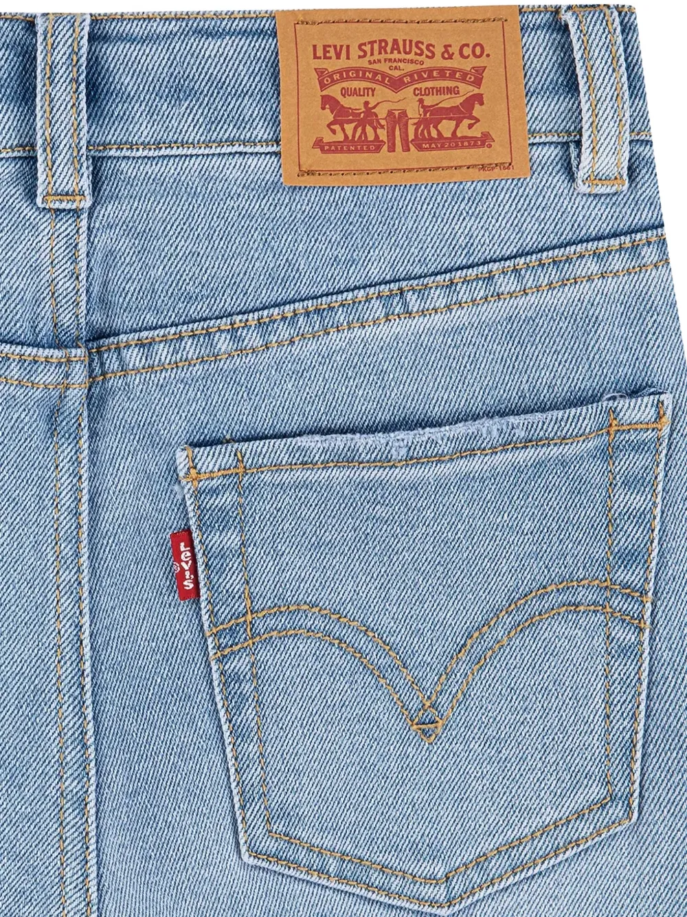 Levi's Kids Baggy Flare distressed jeans Blauw