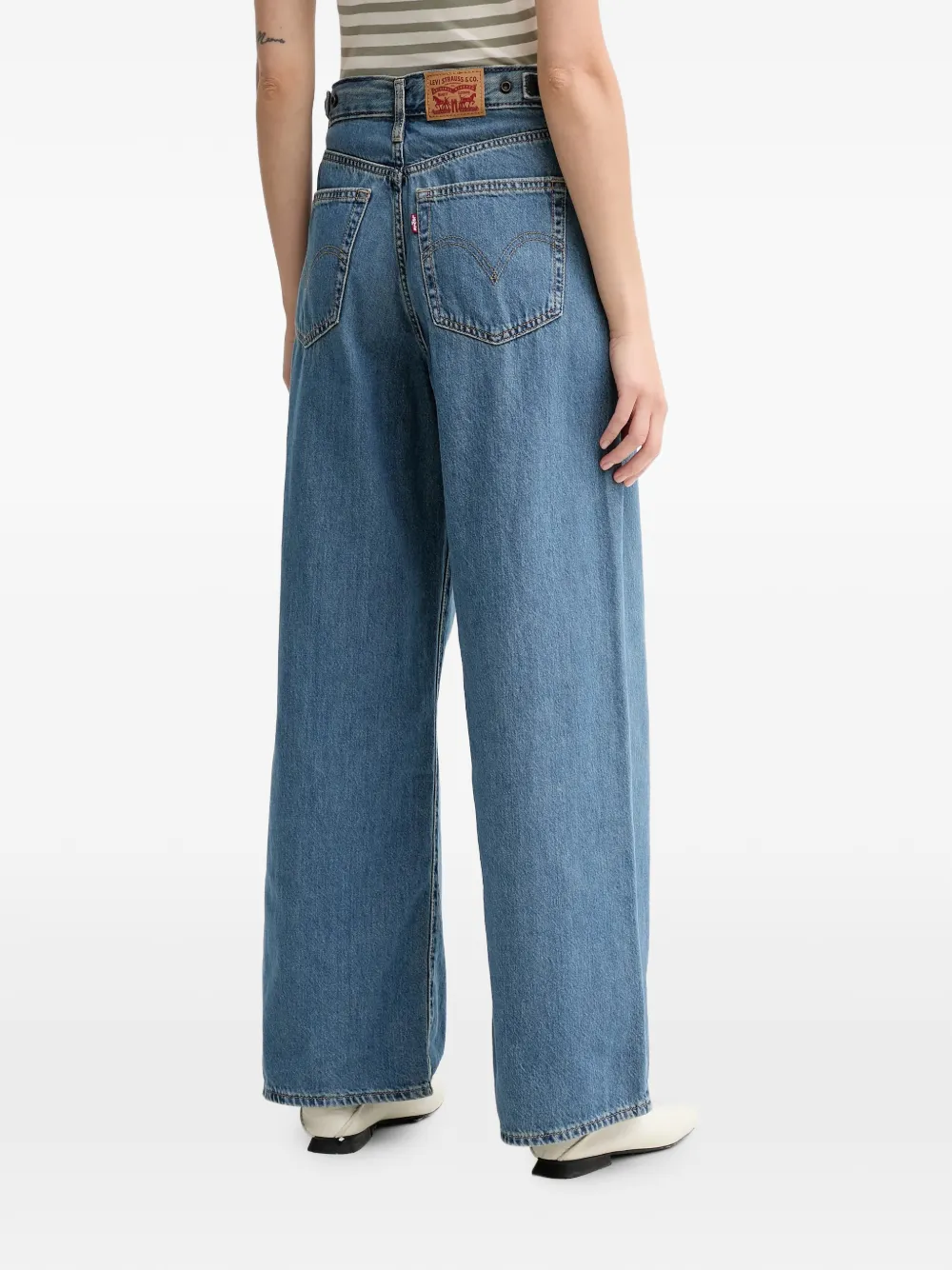 Levi's wide-leg jeans Blauw