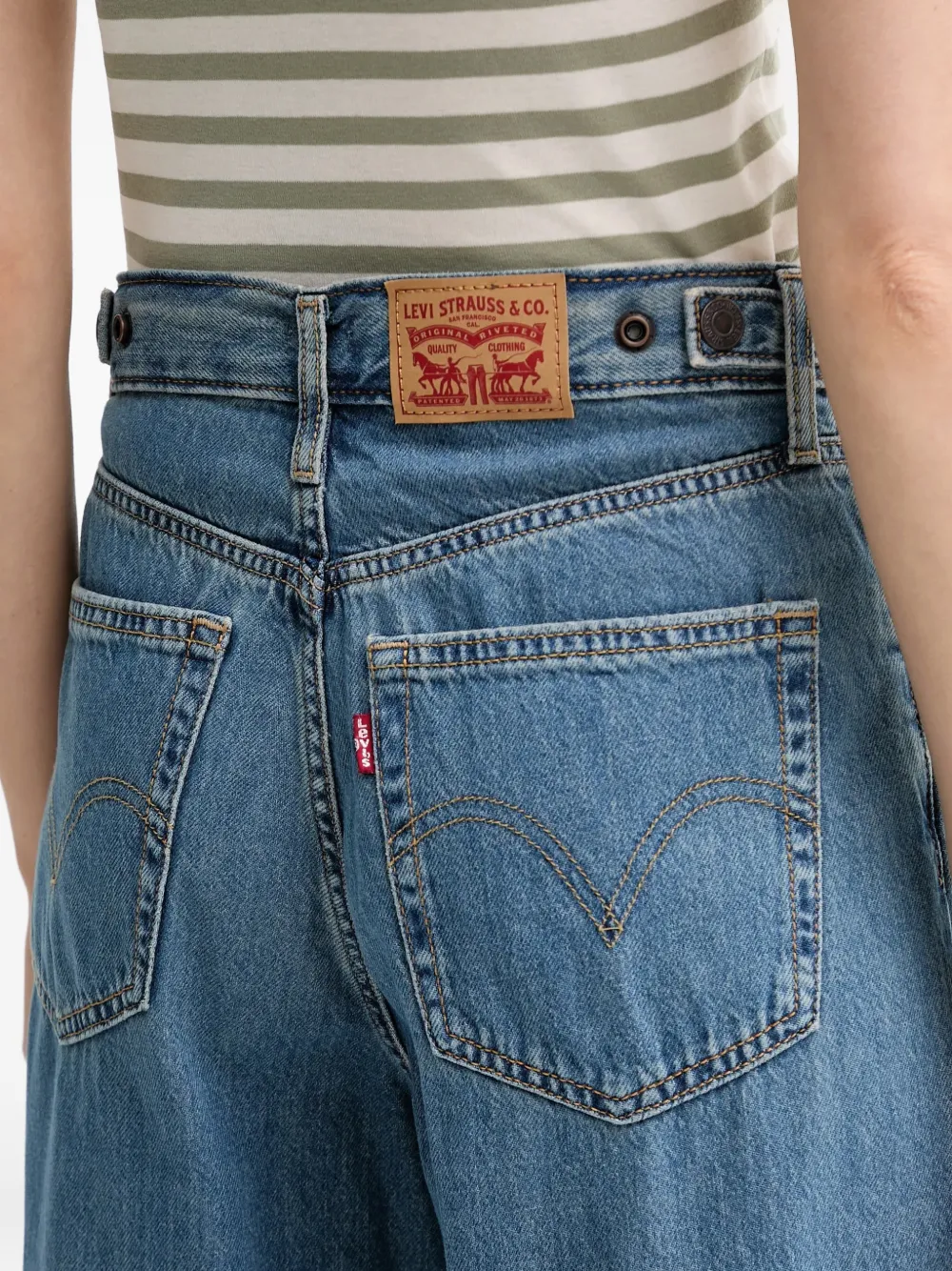 Levi's wide-leg jeans Blauw