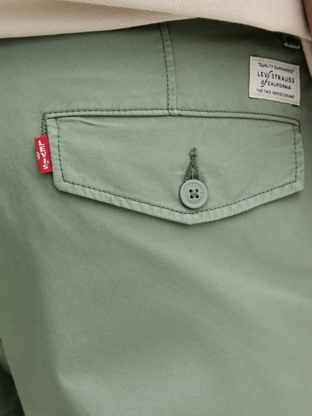 Levi's XX logo-patch straight-leg trousers Groen