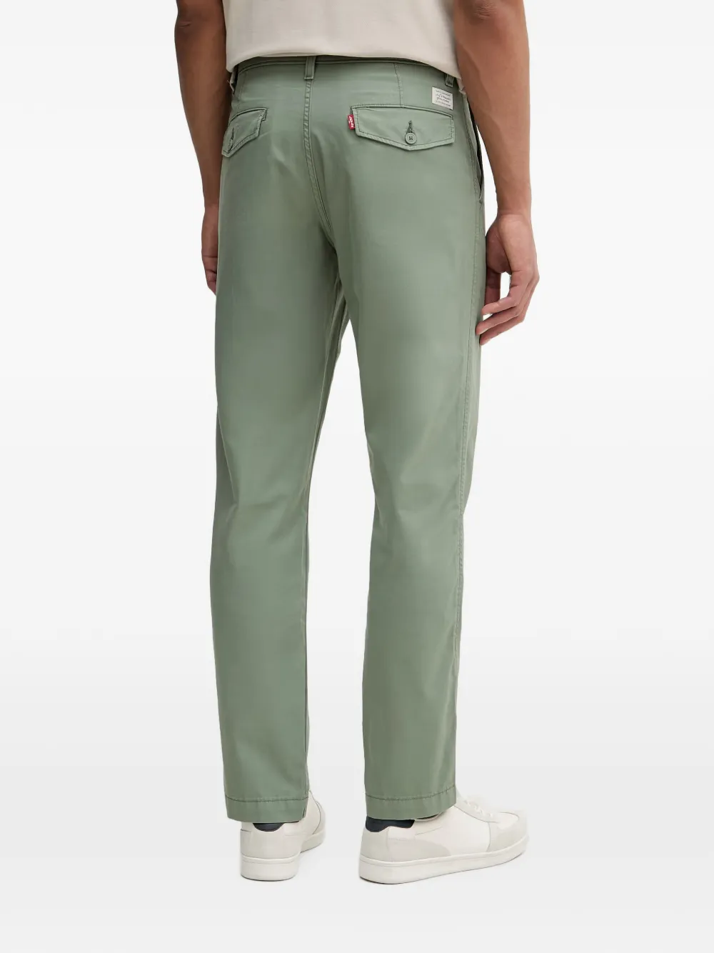 Levi's XX logo-patch straight-leg trousers Groen