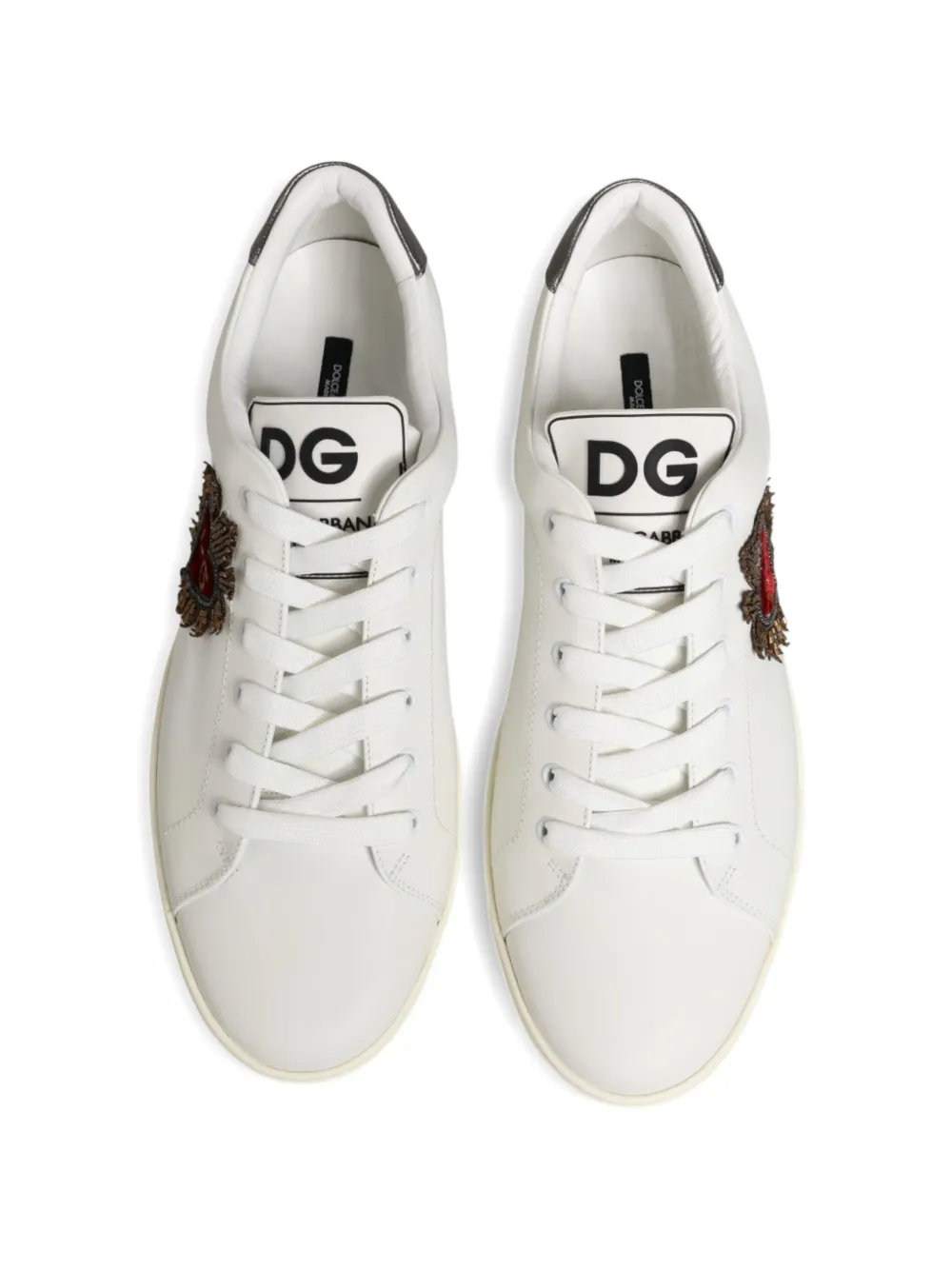 Dolce & Gabbana heart-motif sneakers Wit