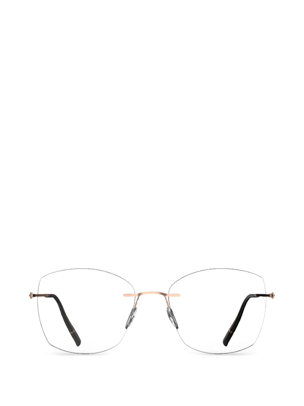Silhouette geometric-frame glasses - Rosa