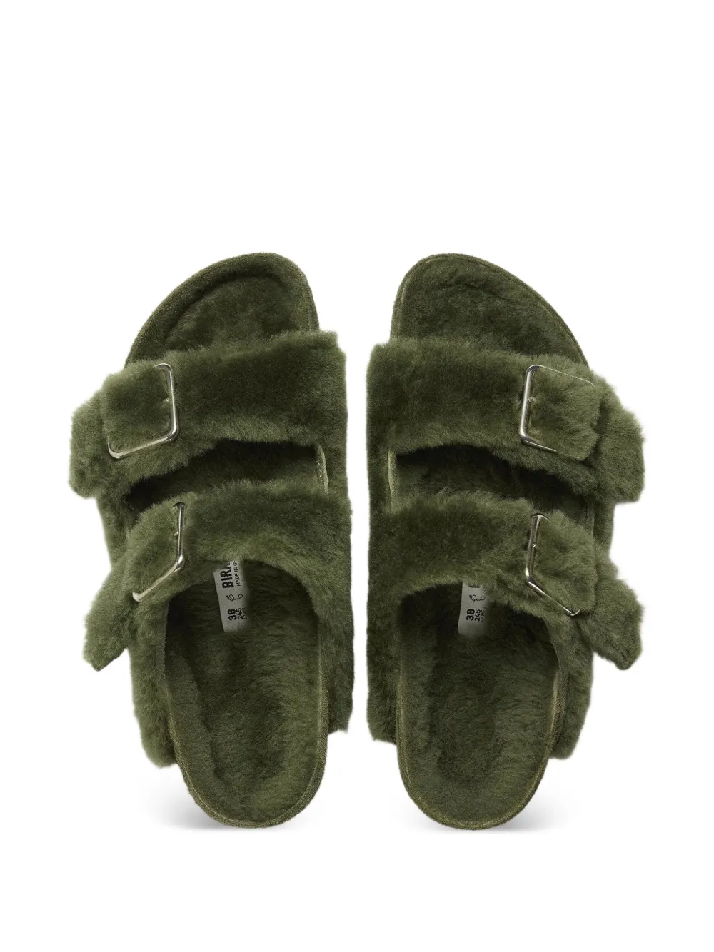 BIRKENSTOCK 1774 Arizona Shearling slippers Groen