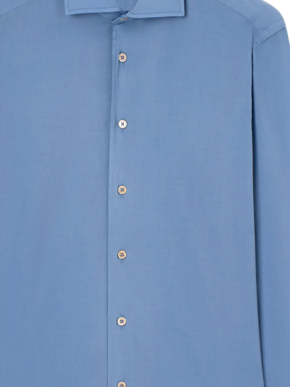 Fedeli Sean button-down overhemd met lange mouwen Blauw