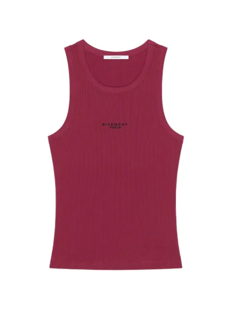 Givenchy logo-lettering ribbed-knit tank top