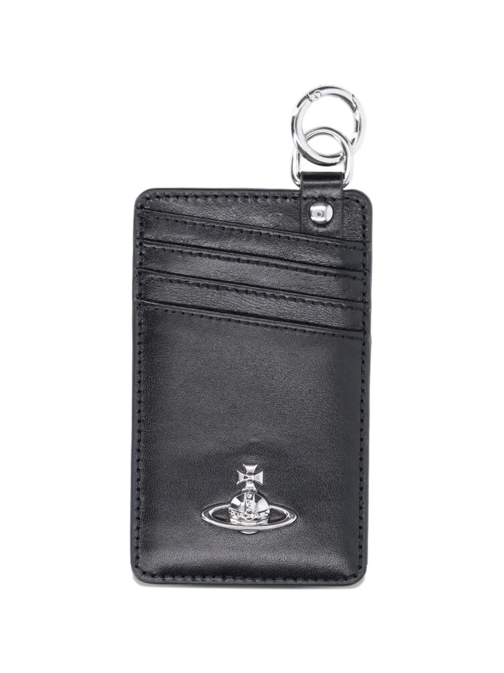 Vivienne Westwood logo-debossed card holder - Nero