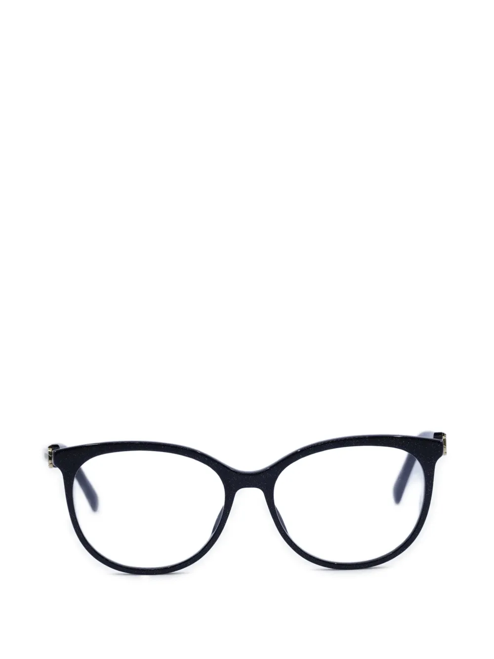 Jimmy Choo glitter-effect square-frame glasses - Nero