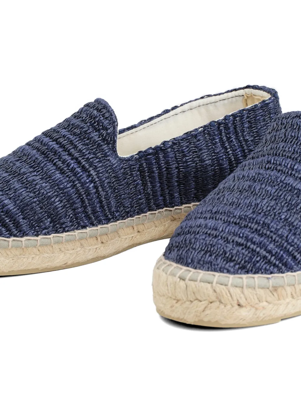 Manebi woven-effect slip-on espadrilles Blauw