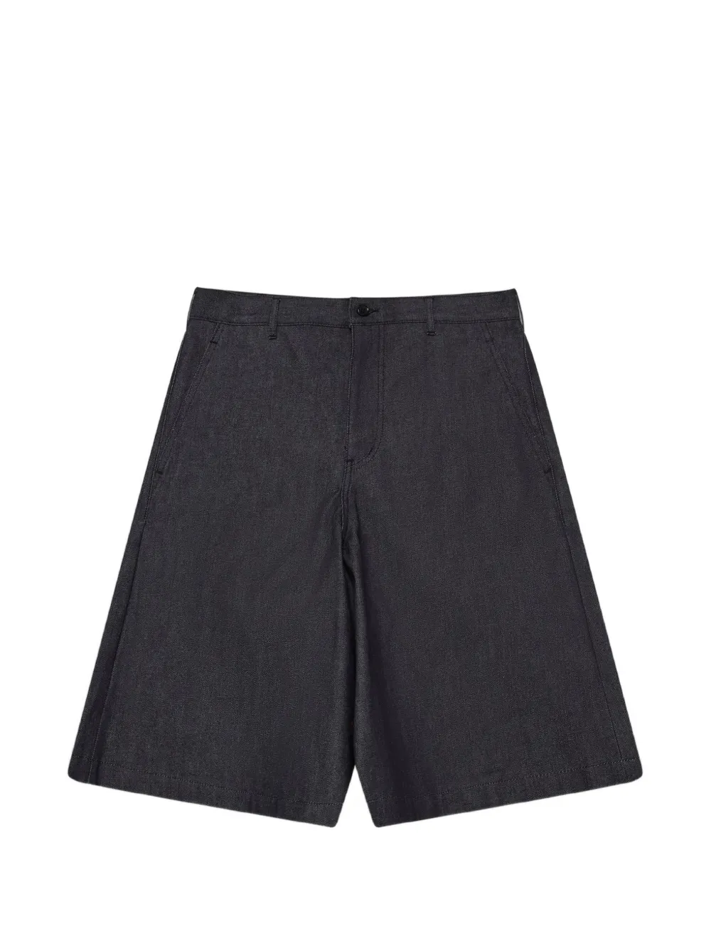 Black Comme Des Garçons wide-leg shorts - Grigio