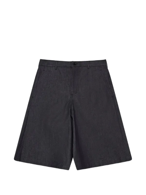 COMME des GARCONS ナイロンワイドショートパンツ Black Comme Des Garçons ワイド ショートパンツ | グレー | FARFETCH JP