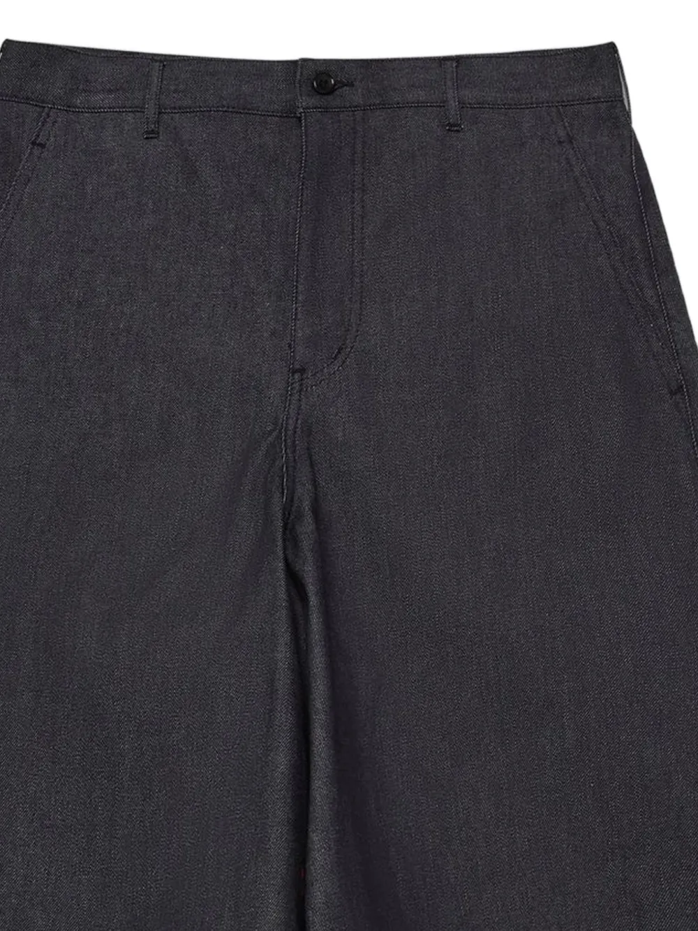 Black Comme Des Garçons Shorts met wijde pijpen Blauw