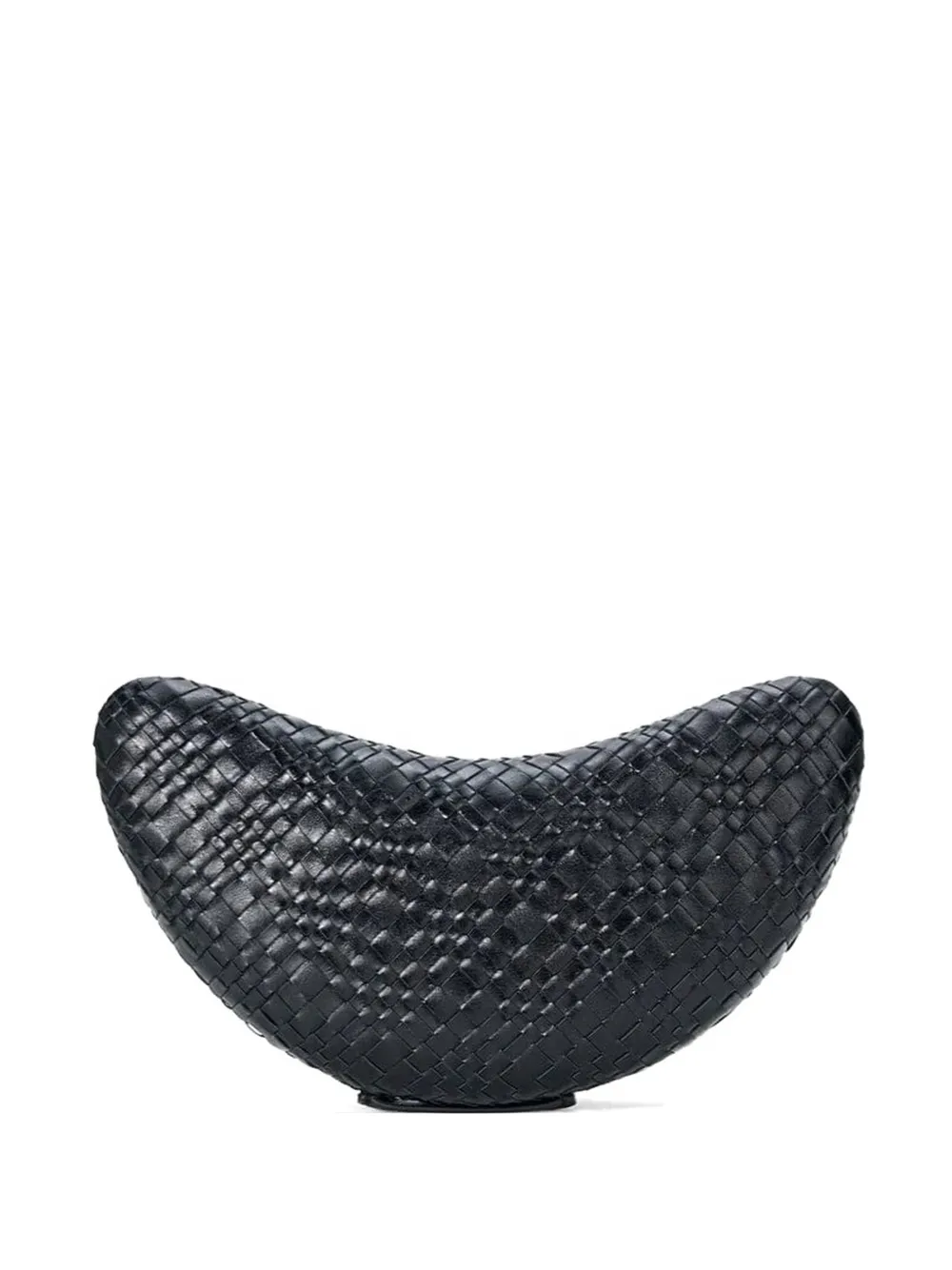 STAUD Crescent woven clutch bag - Nero