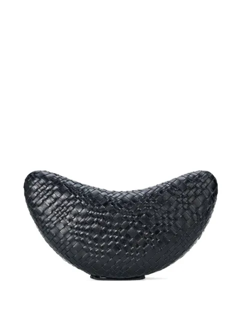 STAUD Crescent woven clutch bag