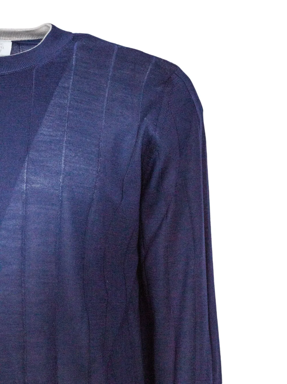 Eleventy Ribgebreide trui Blauw