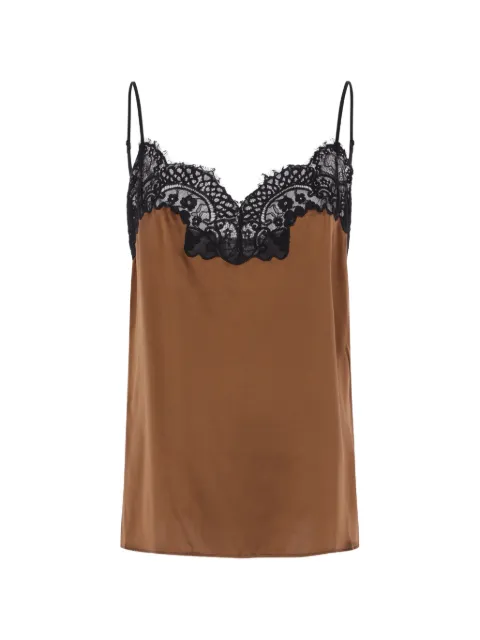 Co lace-trim silk camisole