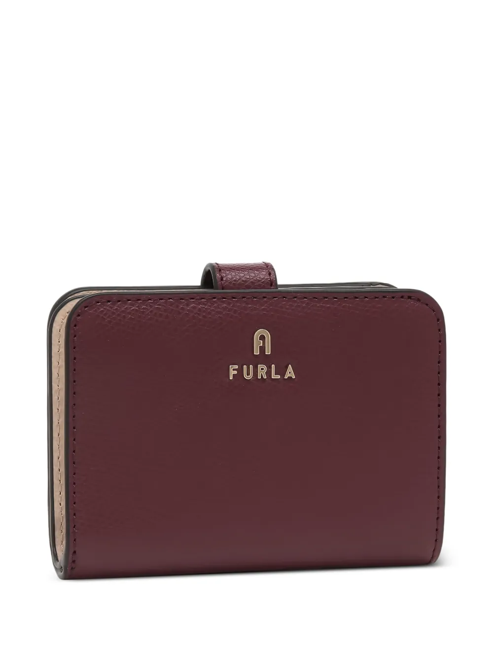 Furla Camelia grained-leather wallet - Rosso