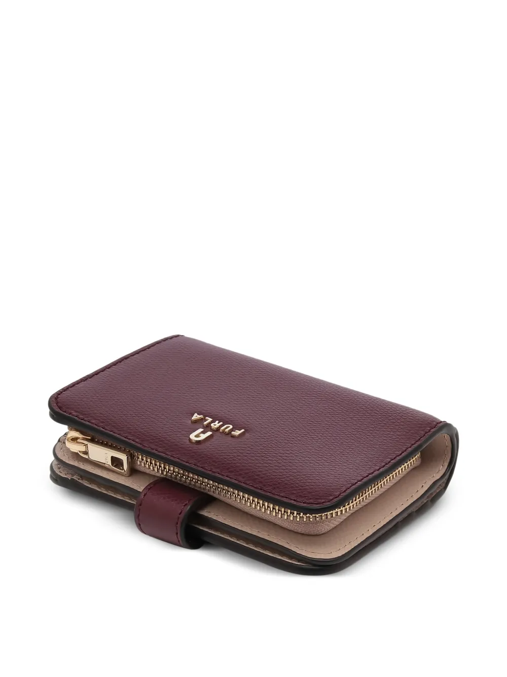 Furla Camelia portemonnee van bewerkt leer Rood