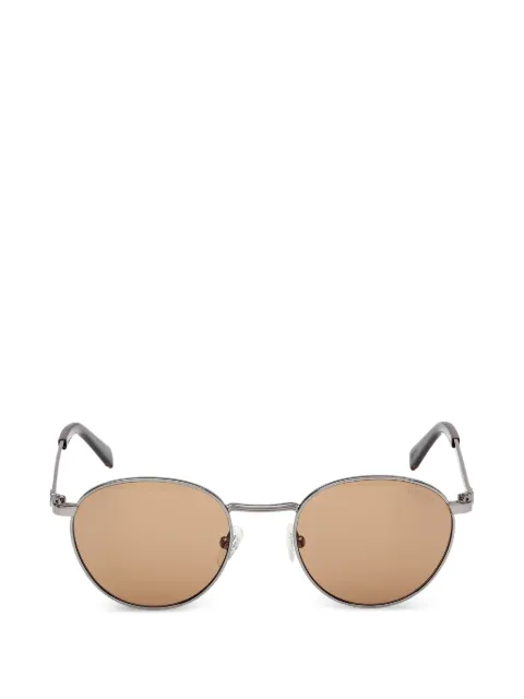 GUESS EYEWEAR round-frame logo-engraved sunglasses