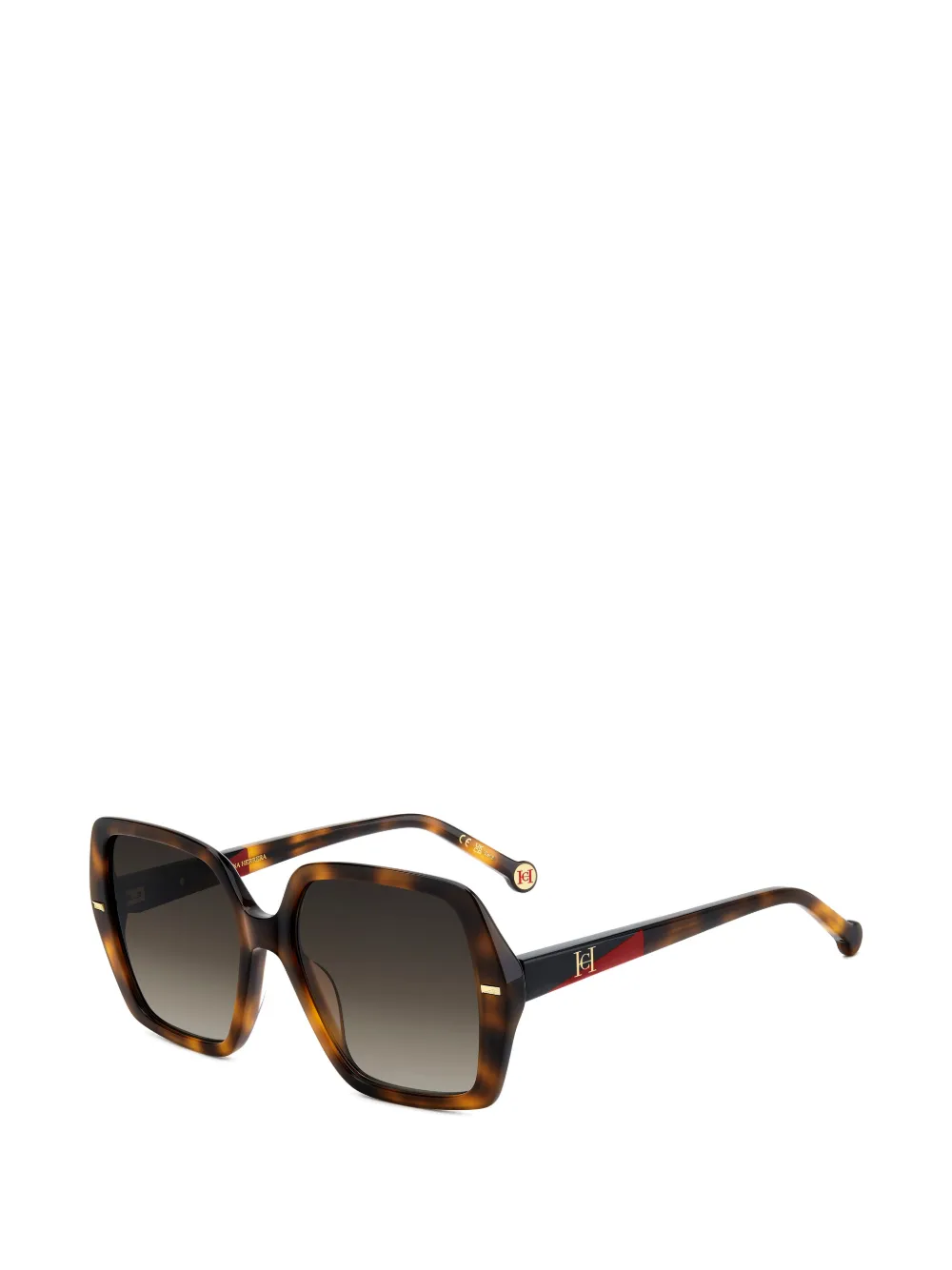 Carolina Herrera Zonnebril met geometrisch montuur Bruin