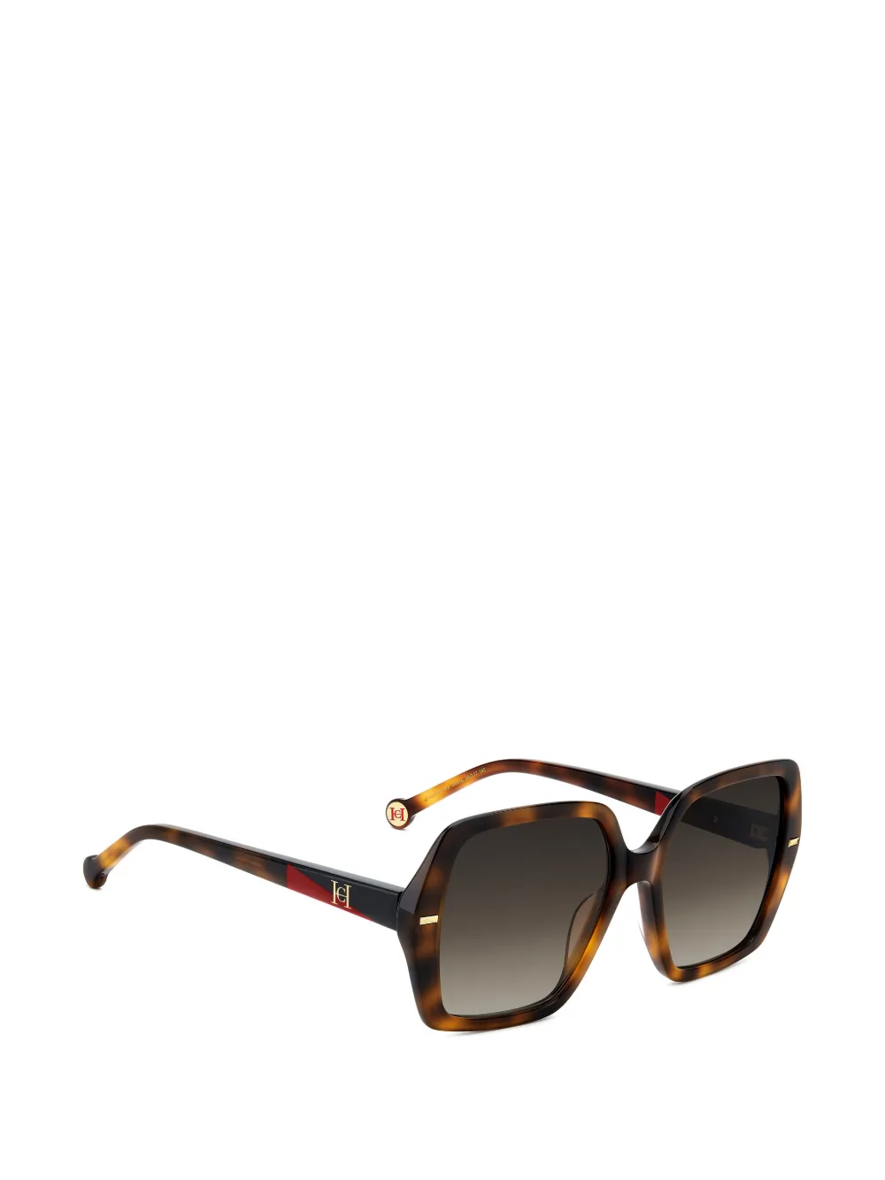 Carolina Herrera Zonnebril met geometrisch montuur Bruin