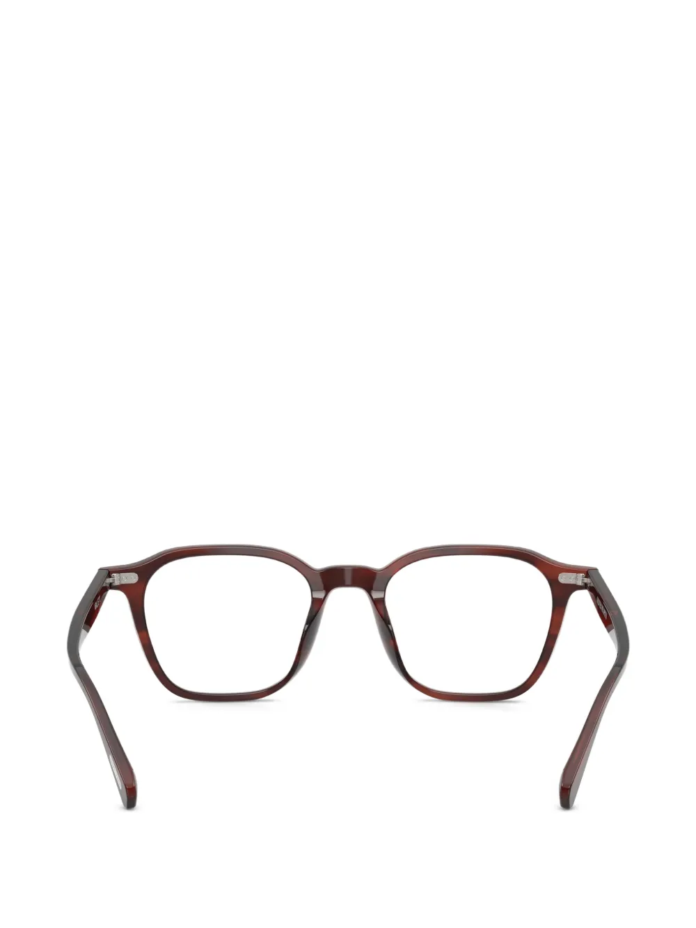 Oliver Peoples Bril met geometrisch montuur Bruin