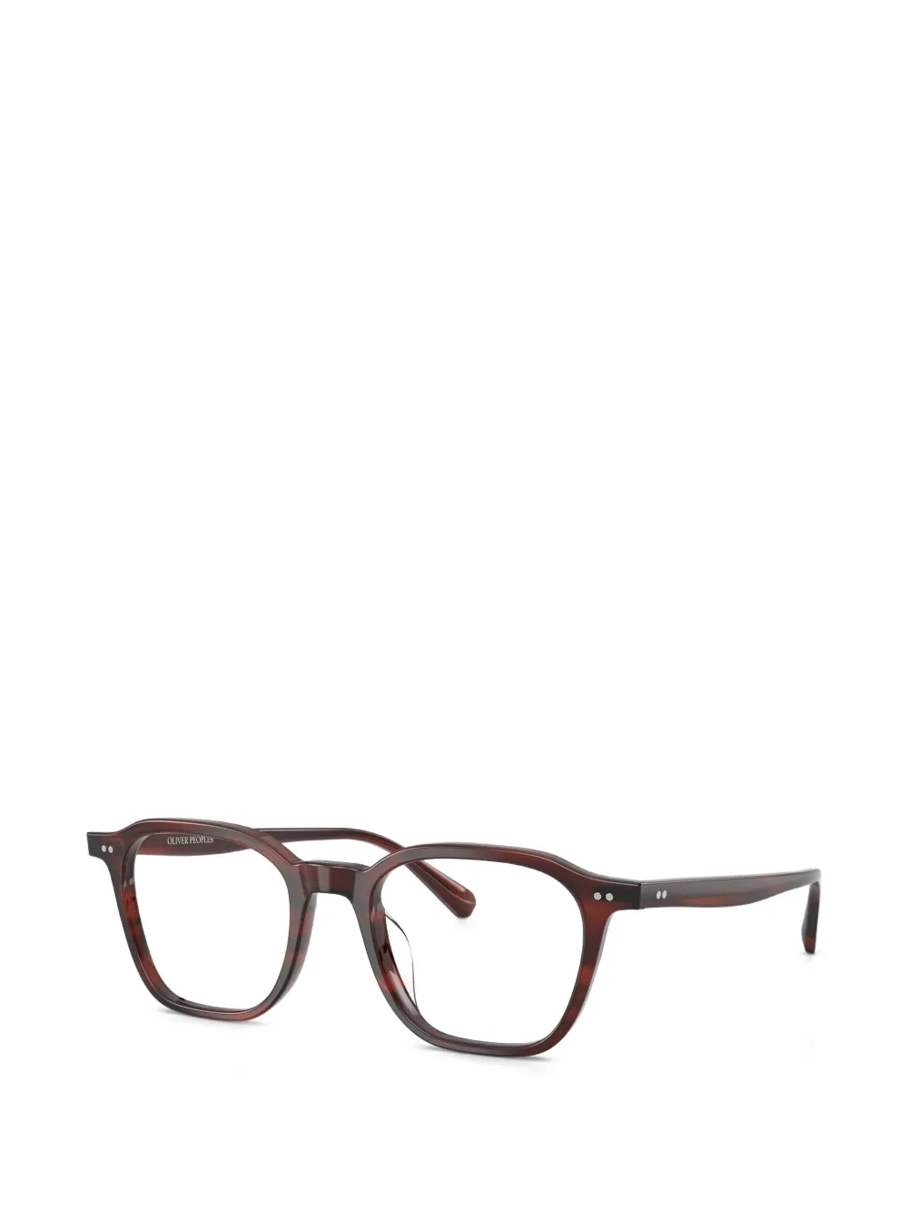 Oliver Peoples Bril met geometrisch montuur Bruin
